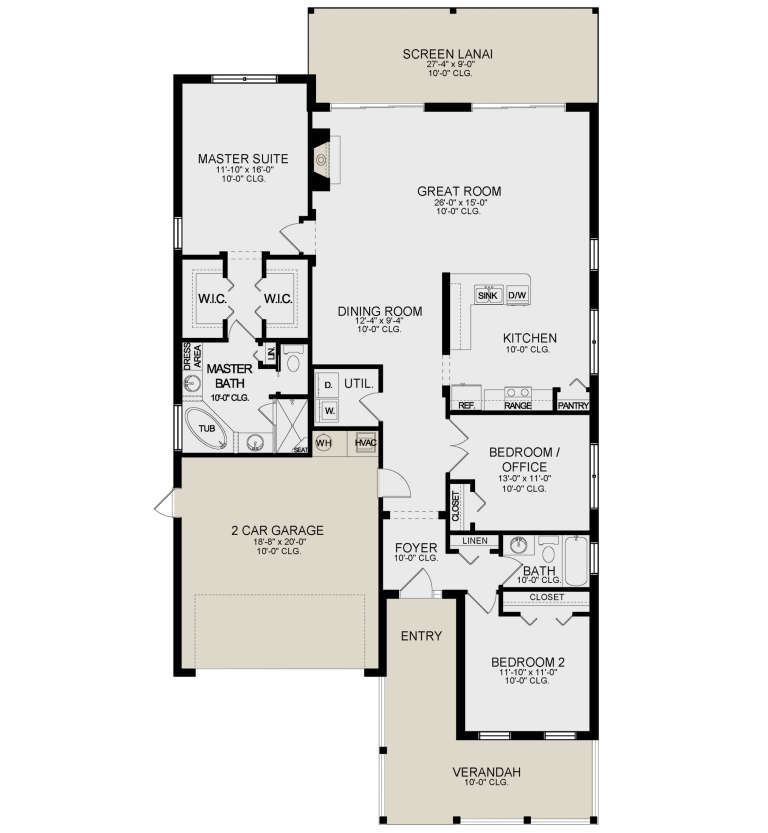 House Plan House Plan #21104 Drawing 1