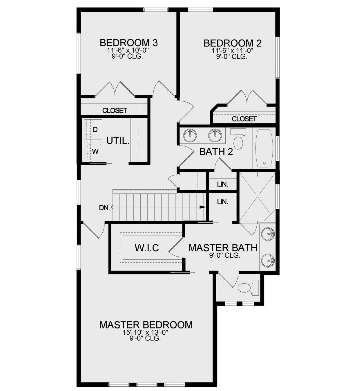 Second Floor for House Plan #3978-00197