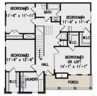 Second Floor for House Plan #699-00156