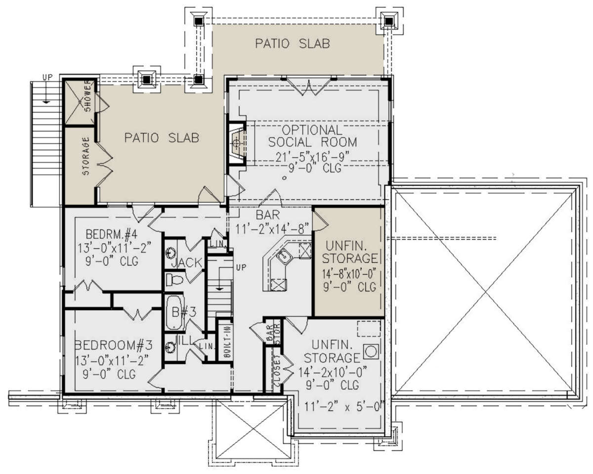 Basement for House Plan #699-00158