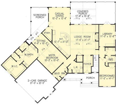 Main Floor for House Plan #699-00159