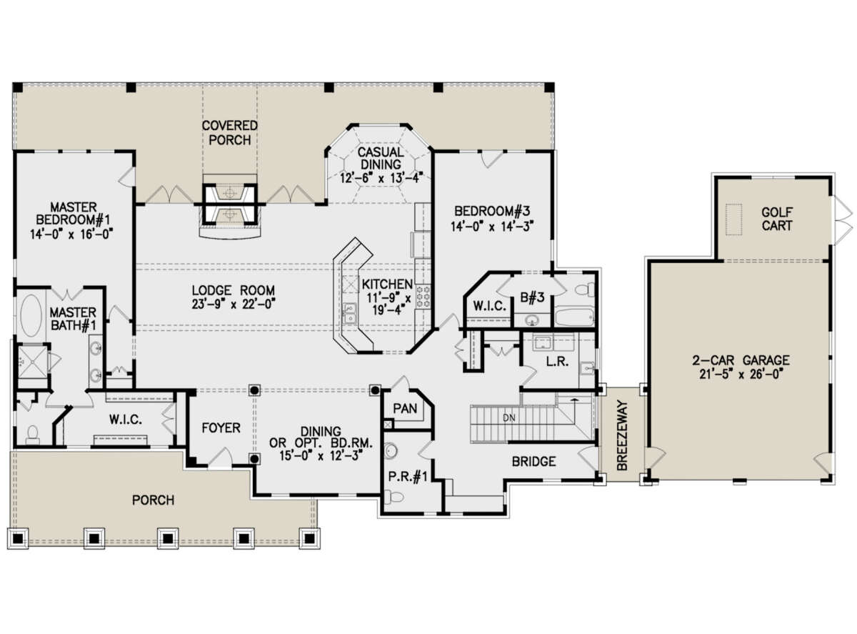 Main Floor for House Plan #699-00160