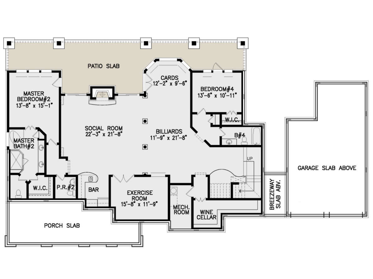 Basement for House Plan #699-00160