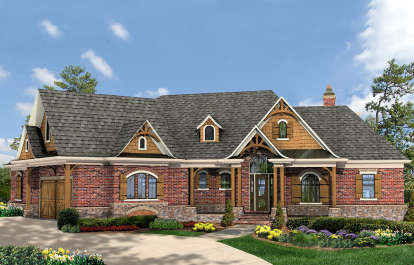 Craftsman House Plan #699-00162 Elevation Photo