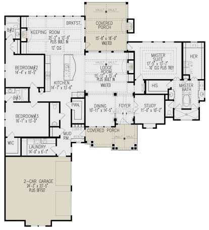 Craftsman Plan: 2,795 Square Feet, 3 Bedrooms, 3.5 Bathrooms Craftsman Plan: 2,795 Square Feet, 3 Bedrooms, 3.5 Bathrooms
