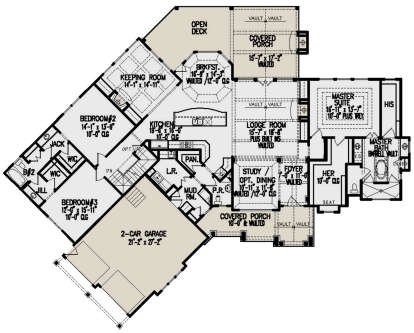 Main Floor for House Plan #699-00164