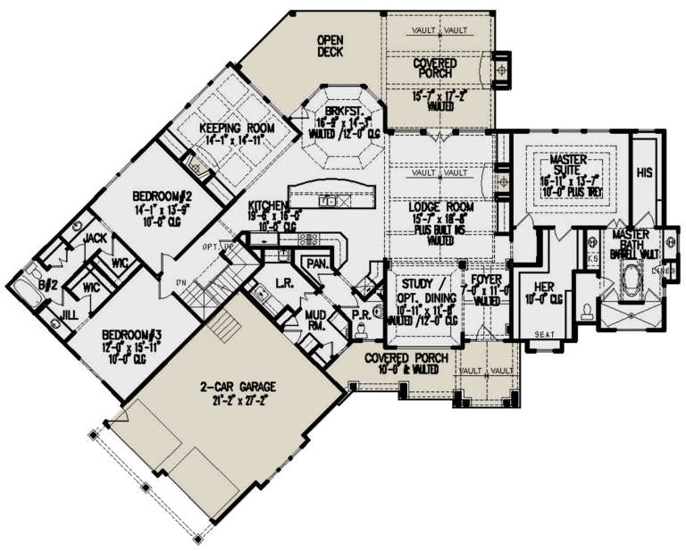 House Plan House Plan #21117 Drawing 1