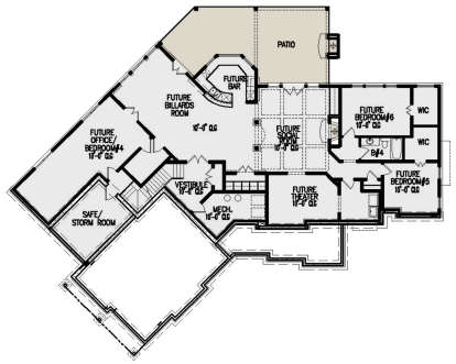 Basement for House Plan #699-00164