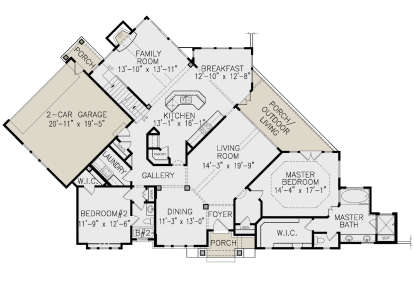 Main Floor for House Plan #699-00165