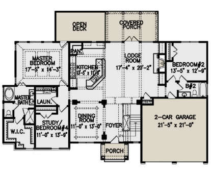 Main Floor for House Plan #699-00166