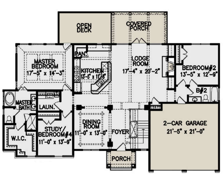 House Plan House Plan #21119 Drawing 1