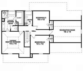 Second Floor for House Plan #053-00059