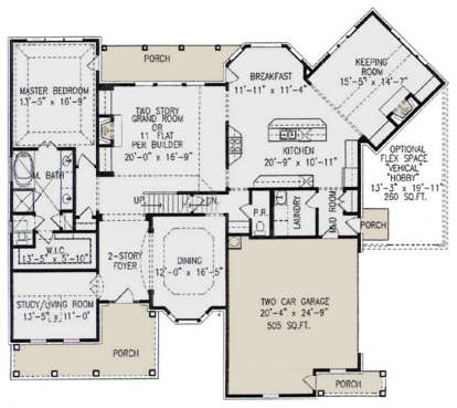 Main Floor for House Plan #699-00167