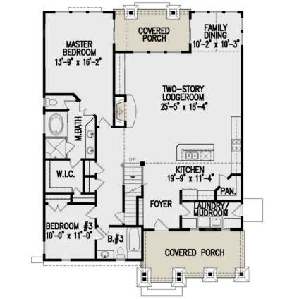 Main Floor for House Plan #699-00168
