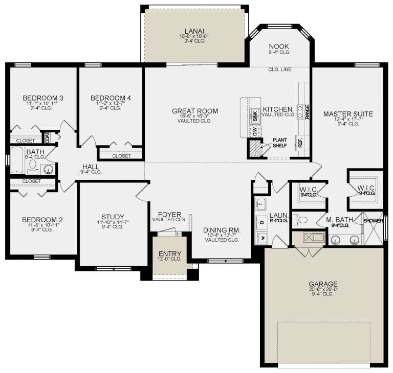 House Plan House Plan #21124 Drawing 1