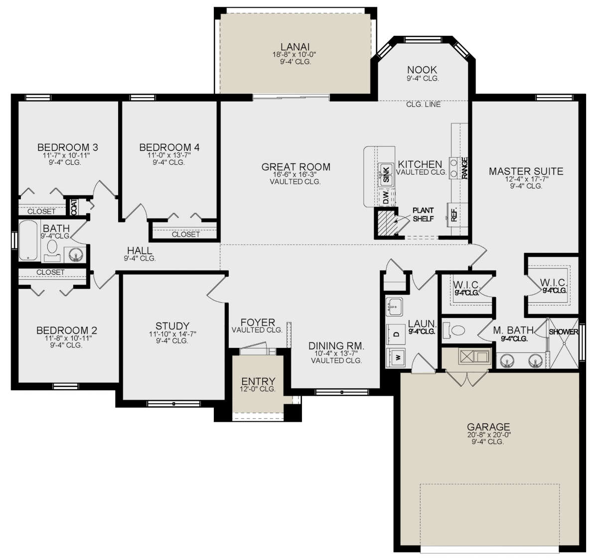 Main Floor for House Plan #3978-00203