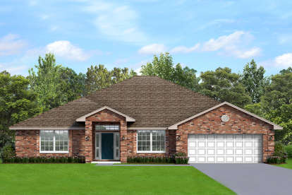 Ranch House Plan #3978-00206 Elevation Photo