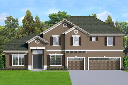 Traditional House Plan #3978-00210 Elevation Photo