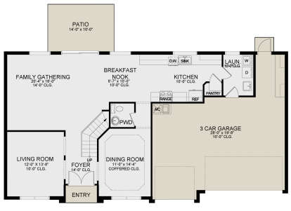 Main Floor for House Plan #3978-00210