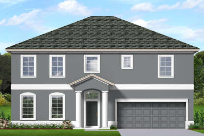 Colonial House Plan #3978-00211 Elevation Photo