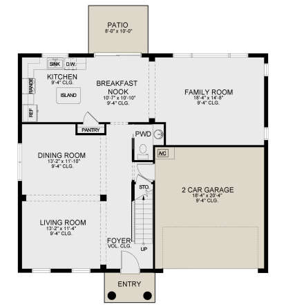 Main Floor for House Plan #3978-00211