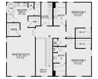 Second Floor for House Plan #3978-00211