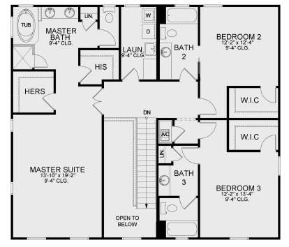 Second Floor for House Plan #3978-00212