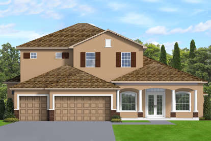 European House Plan #3978-00216 Elevation Photo