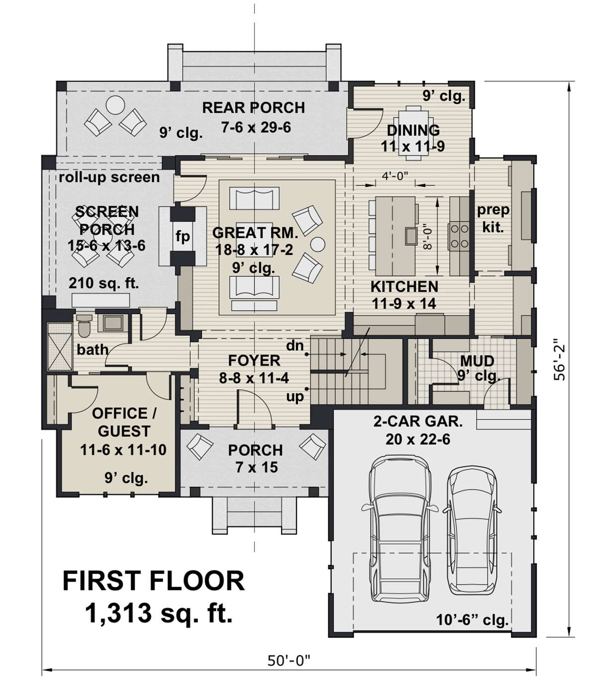Main Floor for House Plan #098-00315