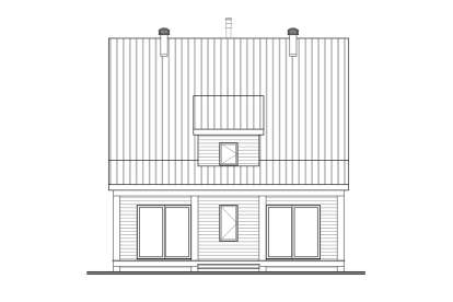 Modern House Plan #034-01154 Elevation Photo