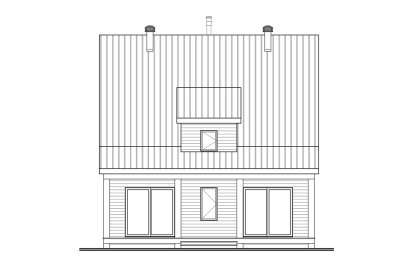 Modern House Plan #034-01154 Elevation Photo