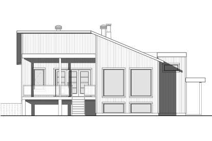 Contemporary House Plan #034-01155 Elevation Photo