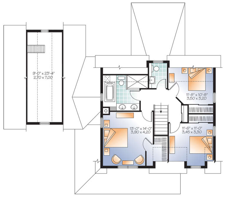 House Plan House Plan #21143 Drawing 2