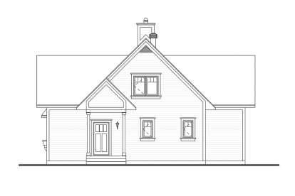 Lake Front House Plan #034-01157 Elevation Photo