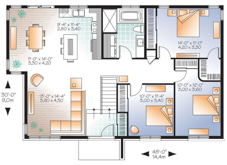 House Plan House Plan #21146 Drawing 1