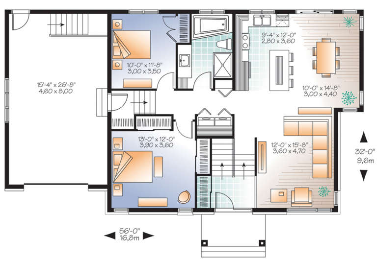 House Plan House Plan #21147 Drawing 1