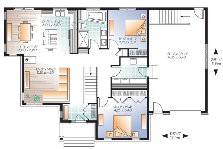 House Plan House Plan #21151 Drawing 1