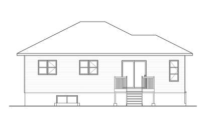 Contemporary House Plan #034-01165 Elevation Photo