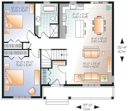 House Plan House Plan #21155 Drawing 1