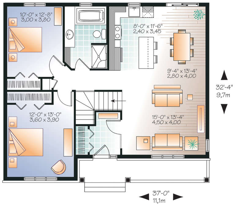 House Plan House Plan #21155 Drawing 1