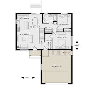 Main Floor for House Plan #034-01170
