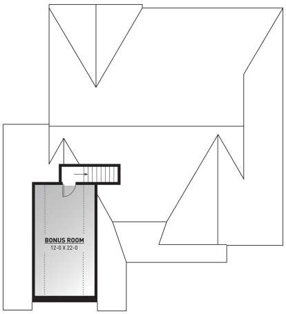 Bonus Room for House Plan #034-01173