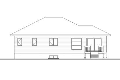 Contemporary House Plan #034-01175 Elevation Photo