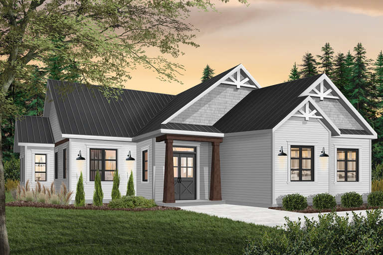 House Plan House Plan #21163 Front Elevation 