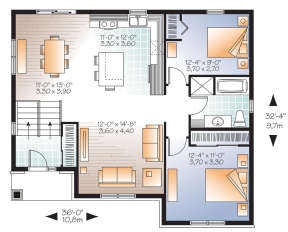 Main Floor for House Plan #034-01179