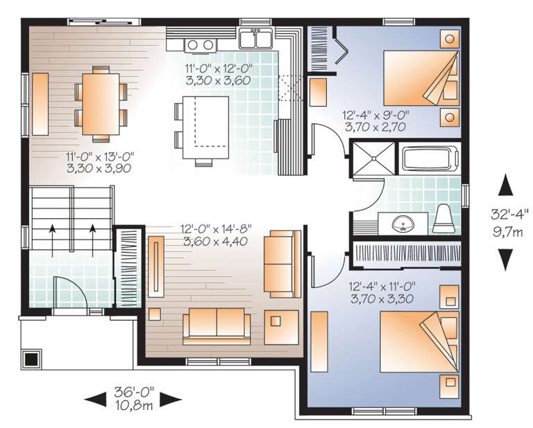House Plan House Plan #21166 Drawing 1