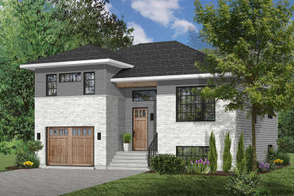Contemporary House Plan #034-01181 Elevation Photo