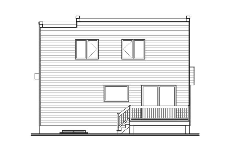 Contemporary House Plan #034-01183 Elevation Photo