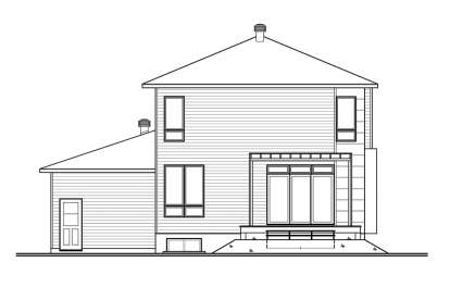 Contemporary House Plan #034-01186 Elevation Photo