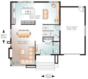 Main Floor for House Plan #034-01186